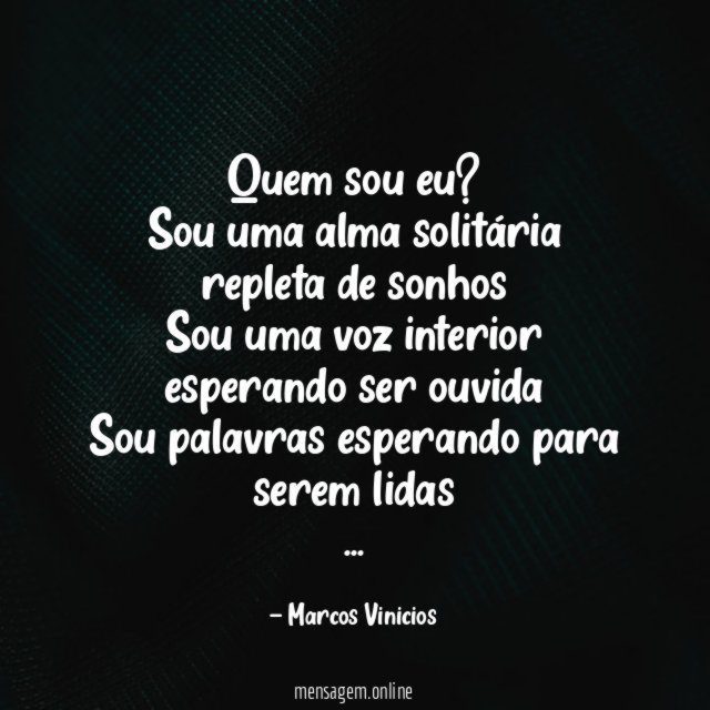 Quem sou eu?