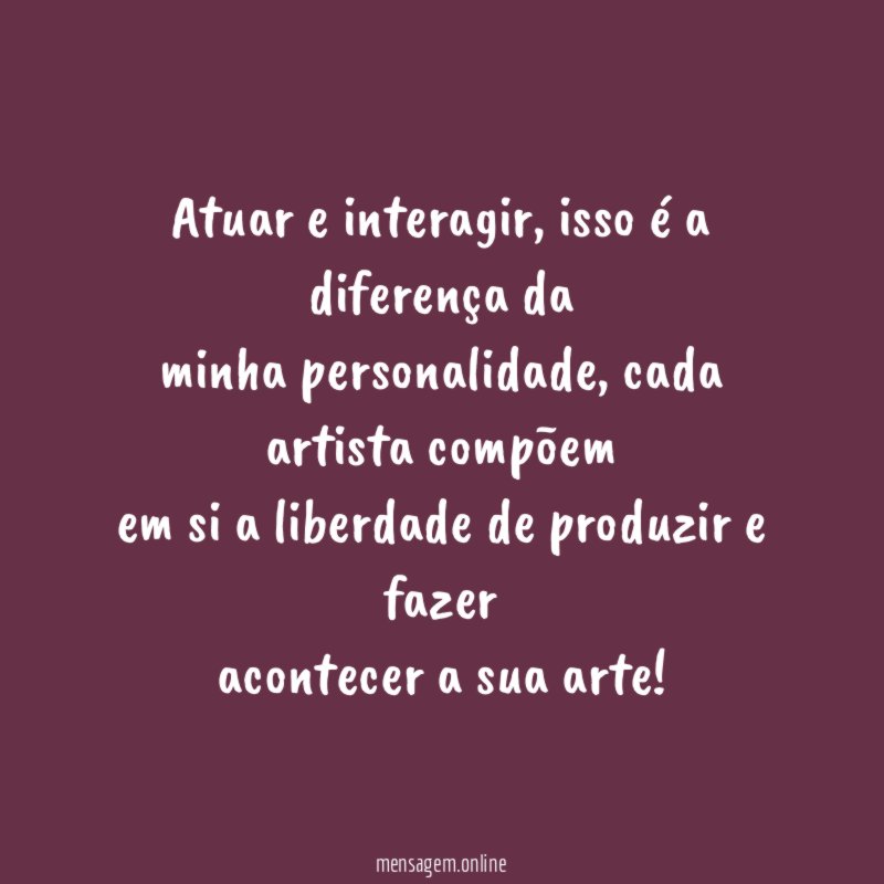 Atuar e interagir