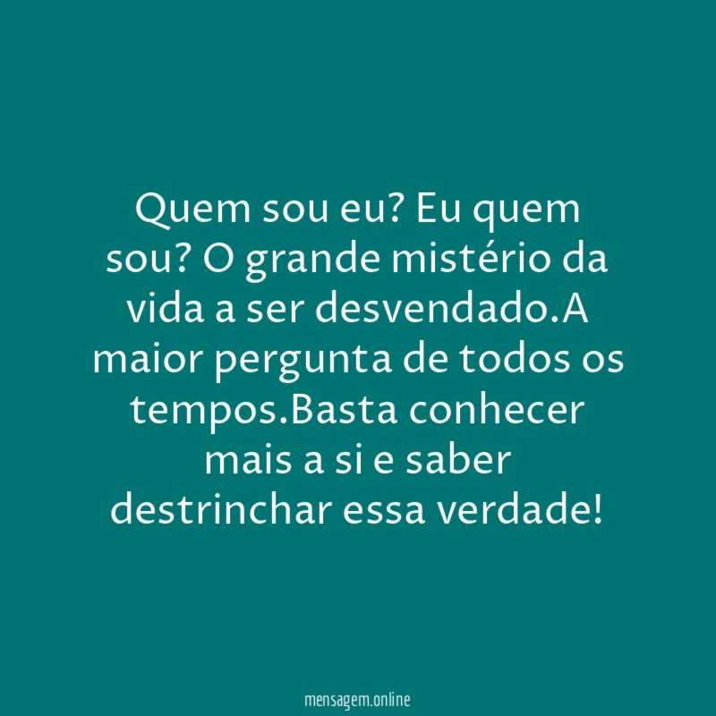 Quem sou eu