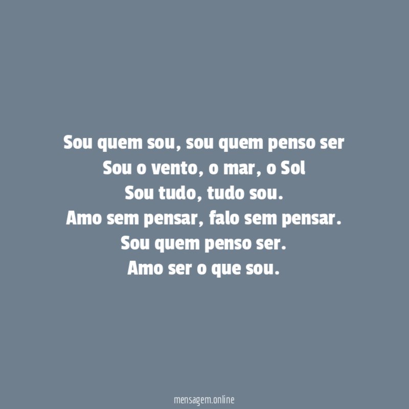 Sou quem sou