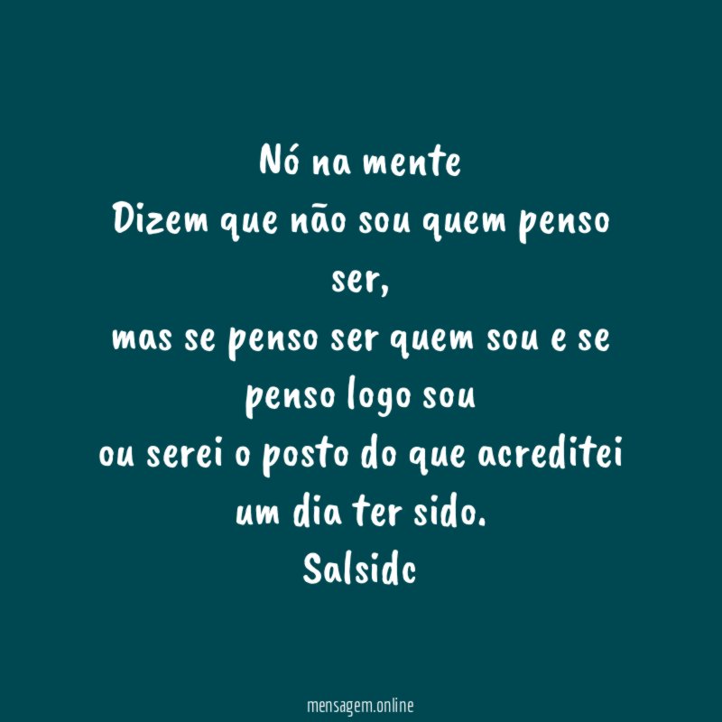 Nó na mente