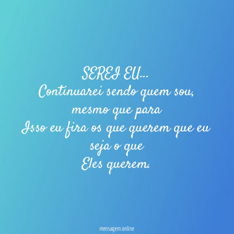 SEREI EU…