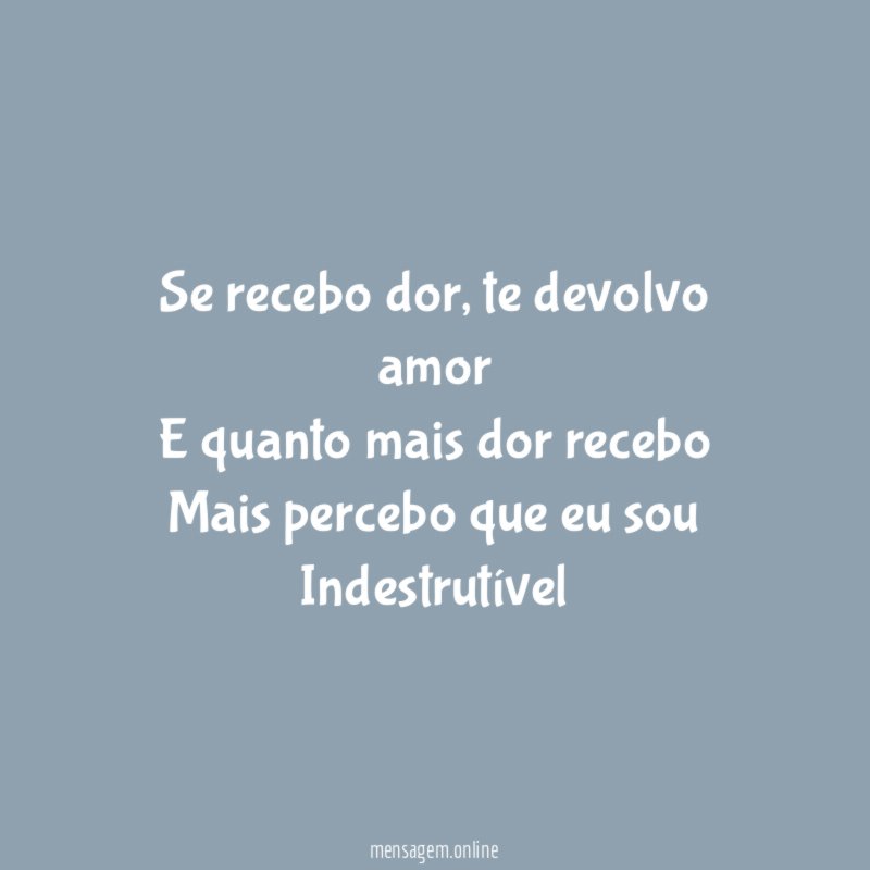 Se recebo dor
