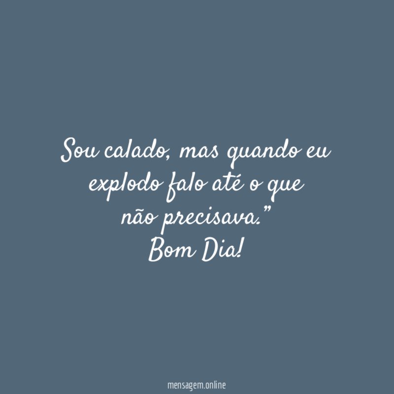 Sou calado