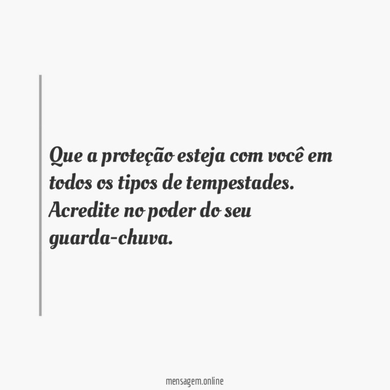 Que a proteção esteja com você em todos
