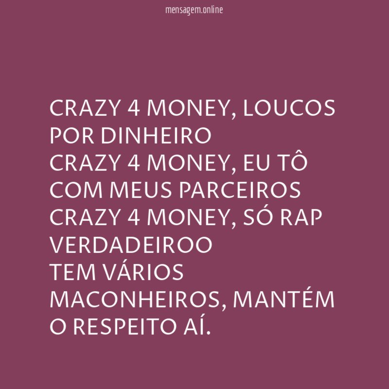 CRAZY 4 MONEY
