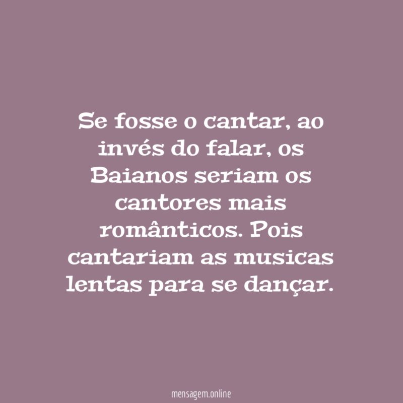 Se fosse o cantar