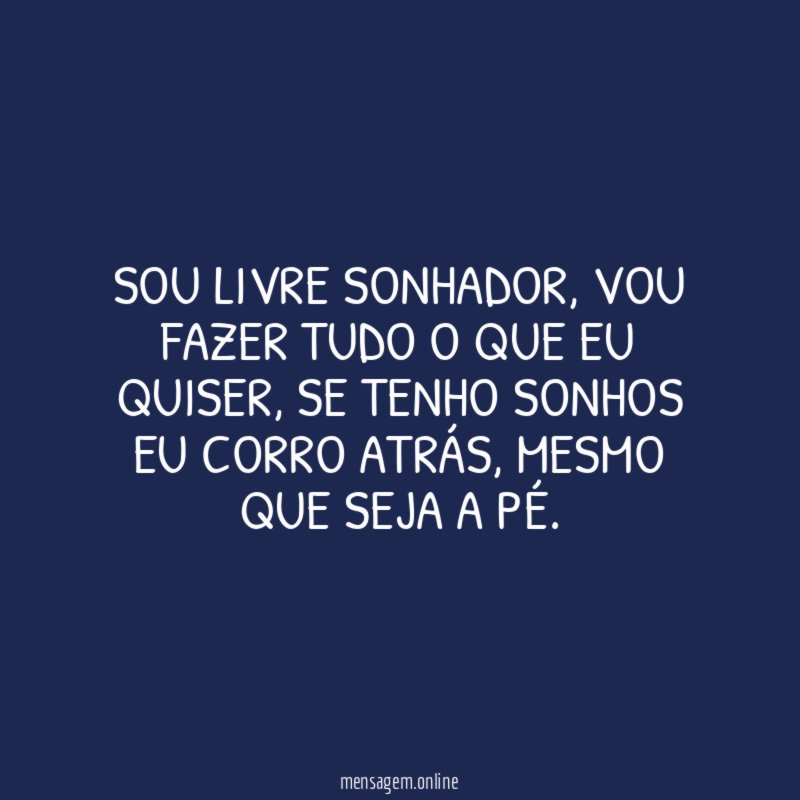 SOU LIVRE SONHADOR