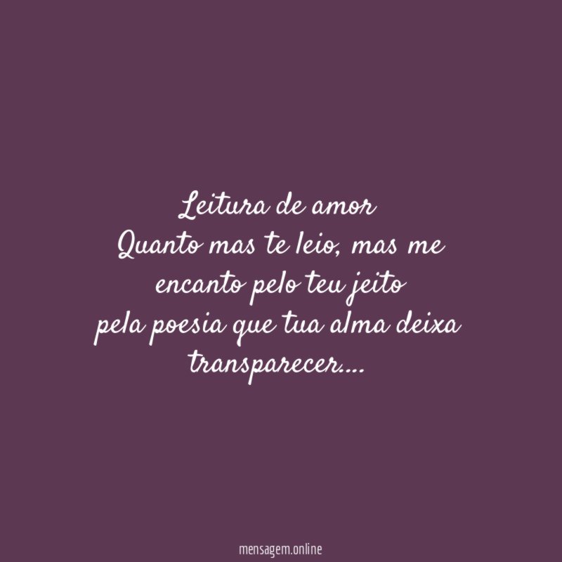 Leitura de amor
