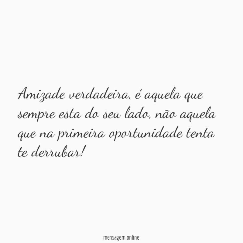 Amizade verdadeira