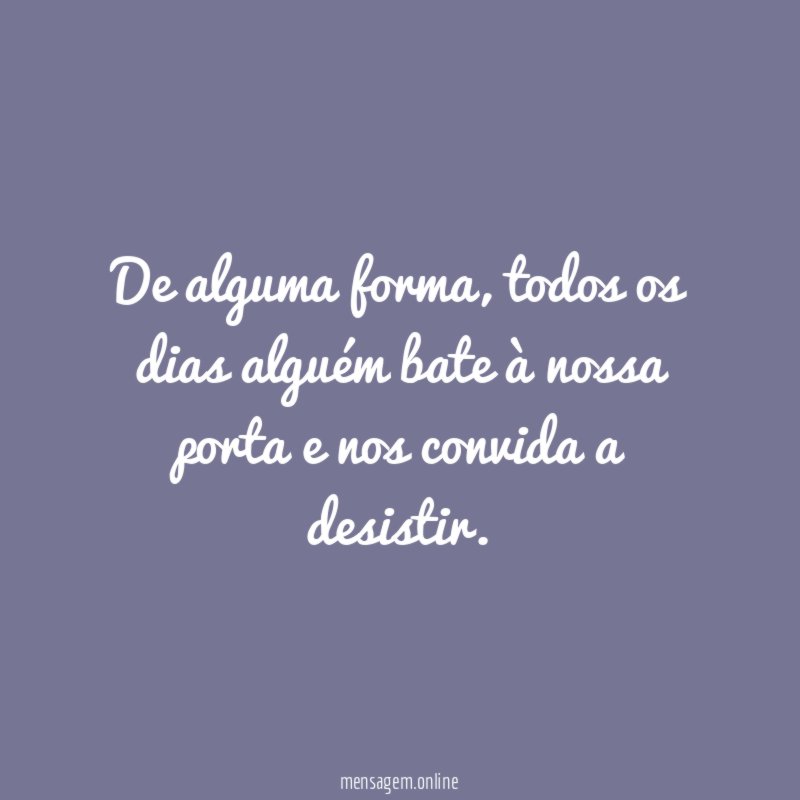 De alguma forma