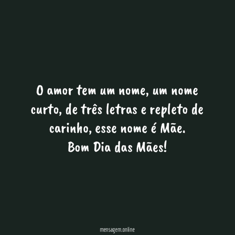 O amor tem um nome
