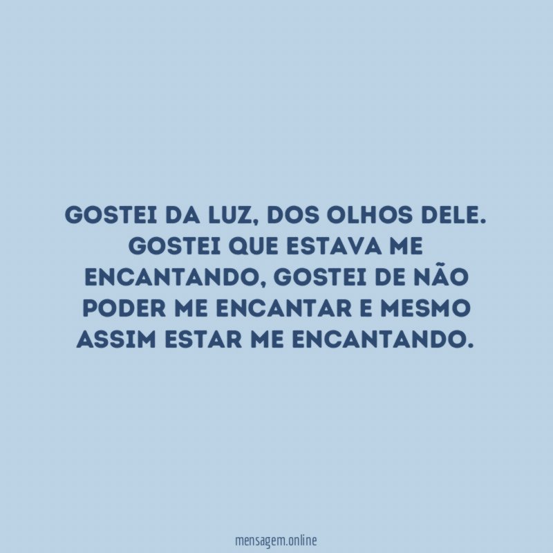 Gostei da luz