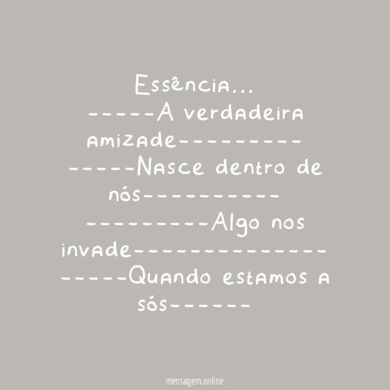 Essência…