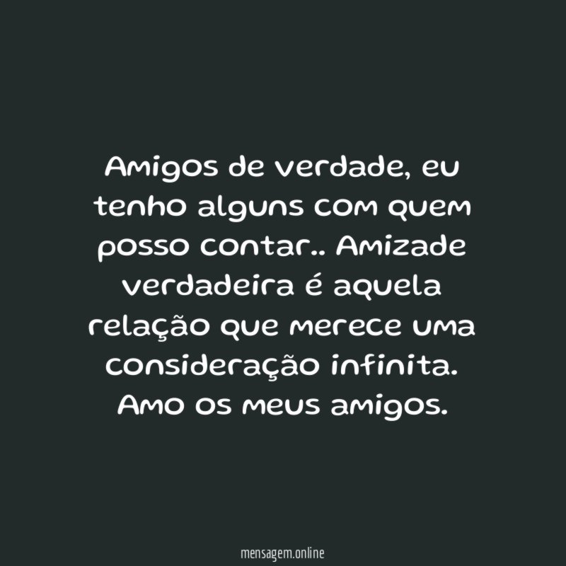 Amigos de verdade