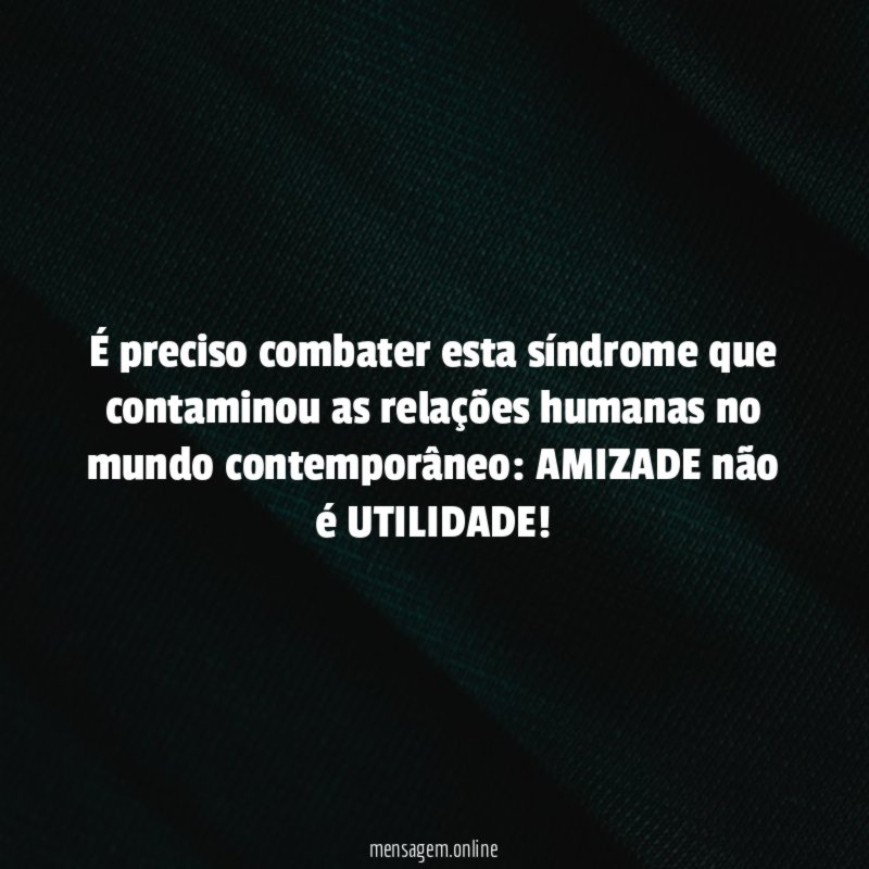 É preciso combater esta síndrome que contaminou as