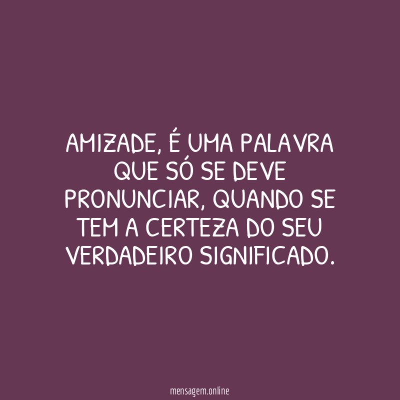 Amizade