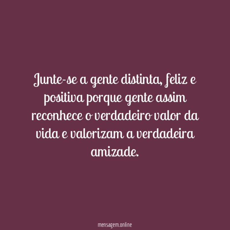 Junte-se a gente distinta