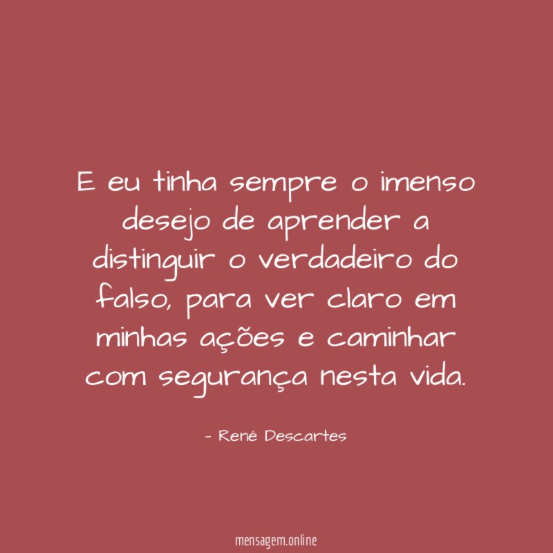 E eu tinha sempre o imenso desejo de