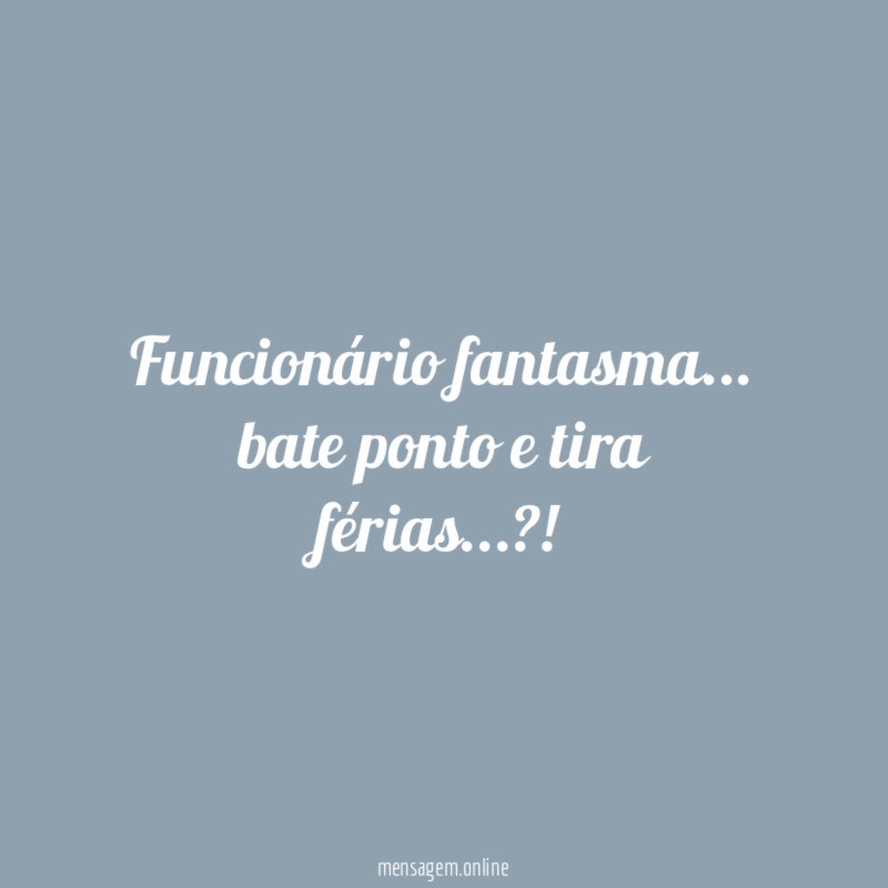 Funcionário fantasma