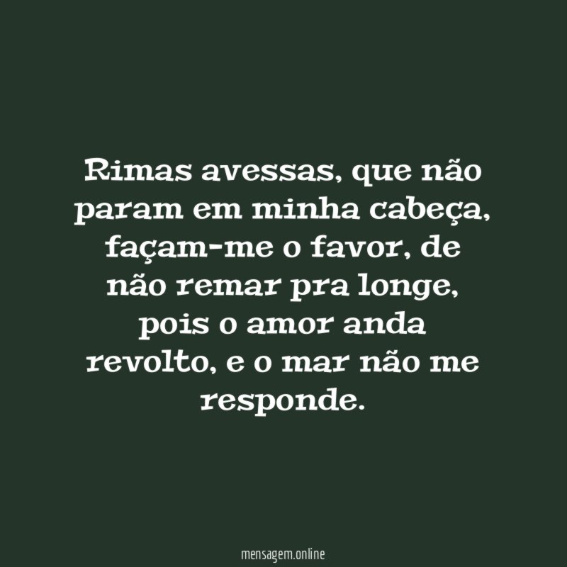 Rimas avessas