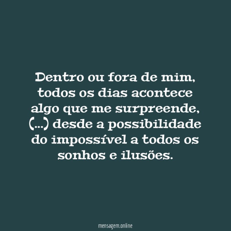 Dentro ou fora de mim