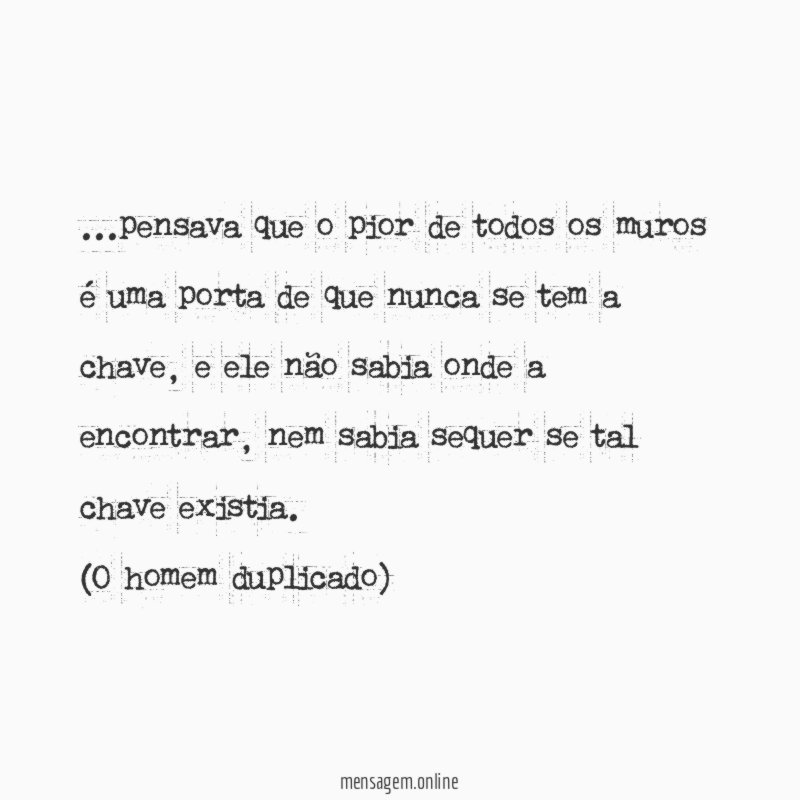 pensava que o pior de todos os muros