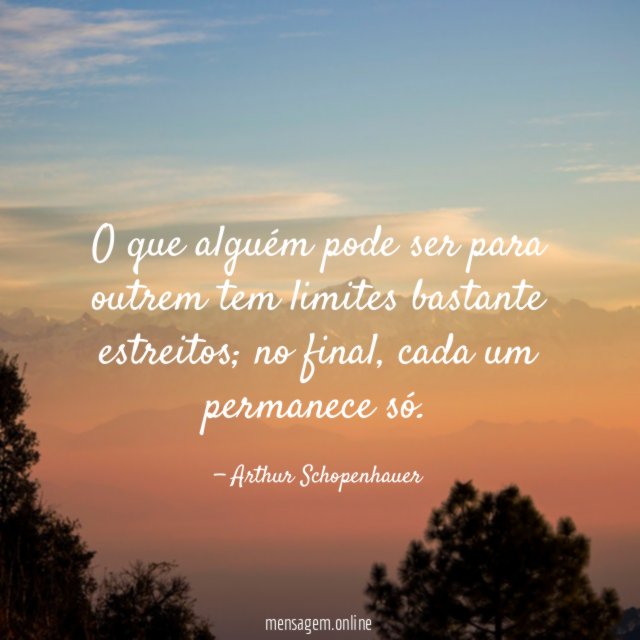 O que alguém pode ser para outrem tem limites bastante estreitos