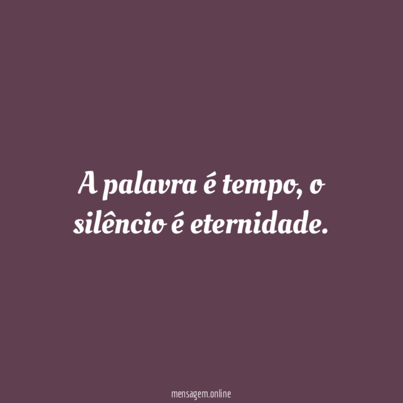 A palavra é tempo