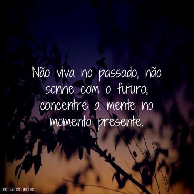 Não viva no passado