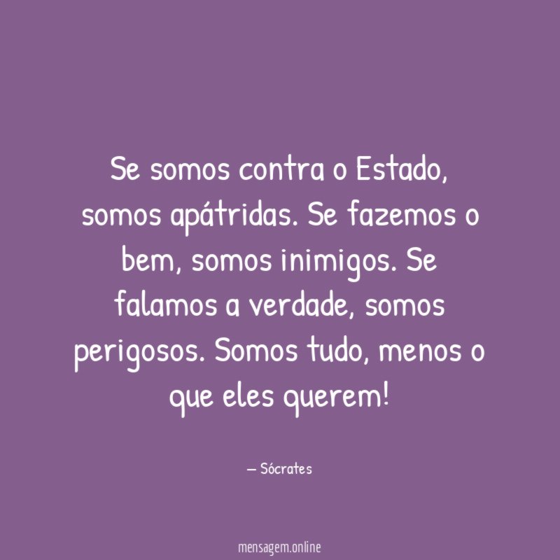 Se somos contra o Estado