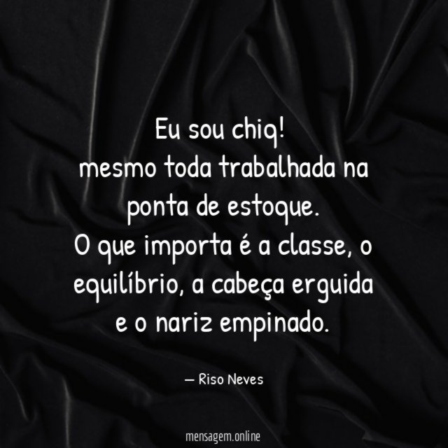 Eu sou chiq
