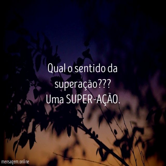 Qual o sentido da superação