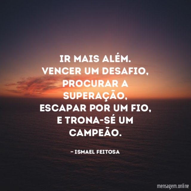 ir mais além