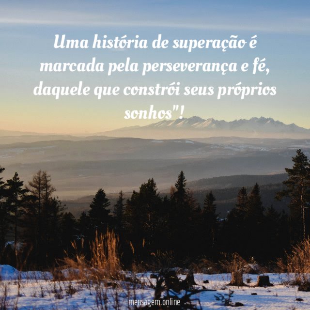 Uma história de superação é marcada pela perseverança e fé