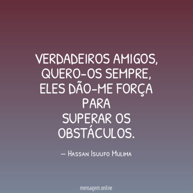 Verdadeiros amigos