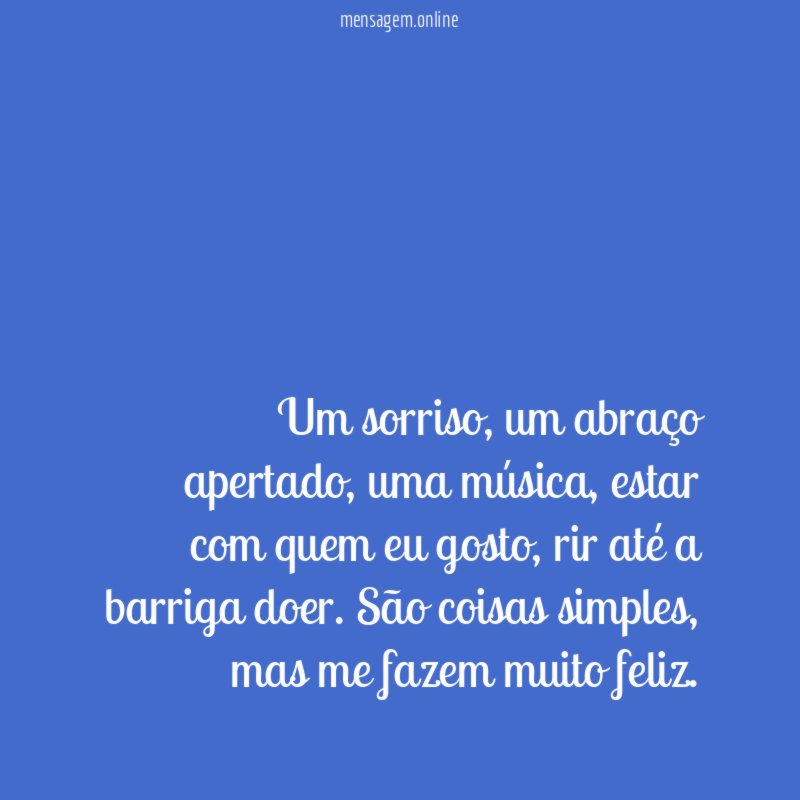 Um sorriso