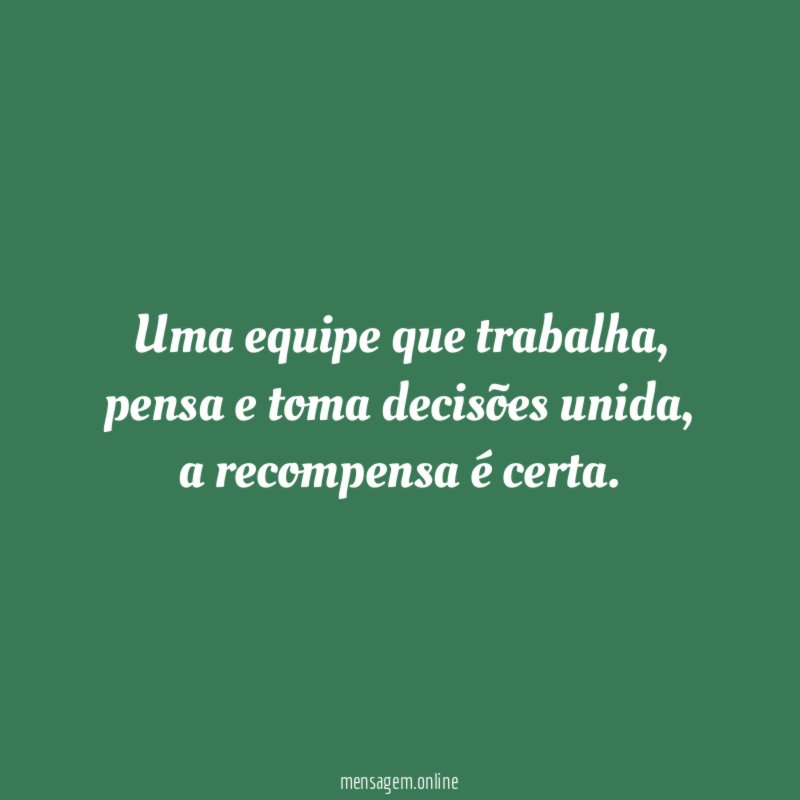Uma equipe que trabalha