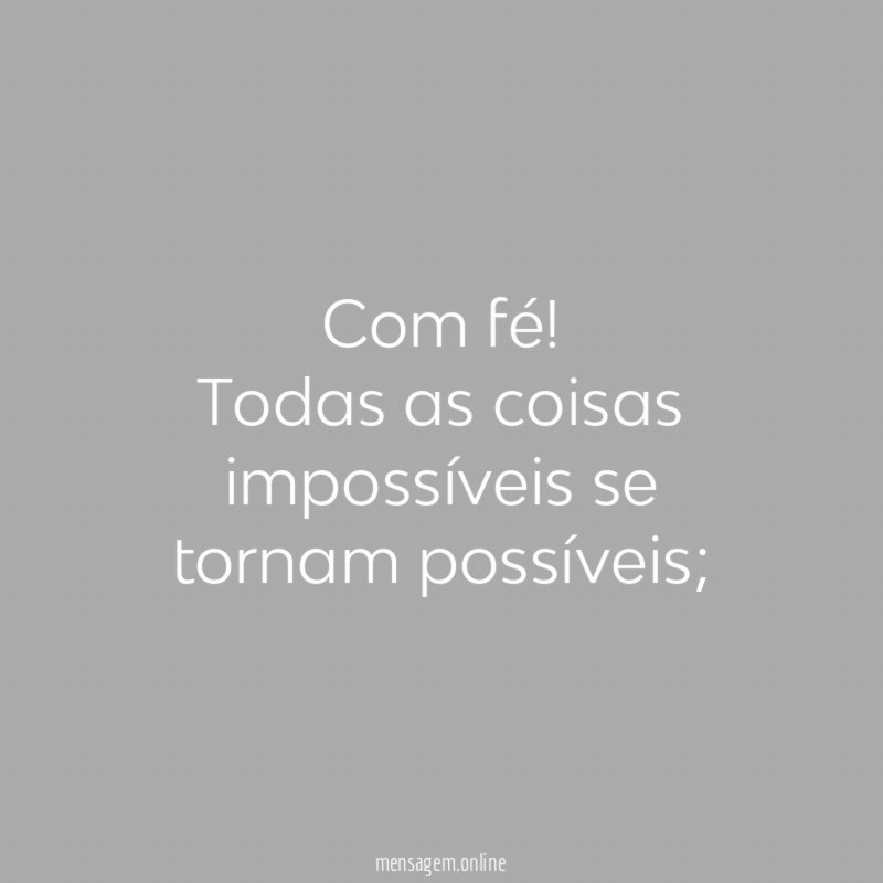 Com fé