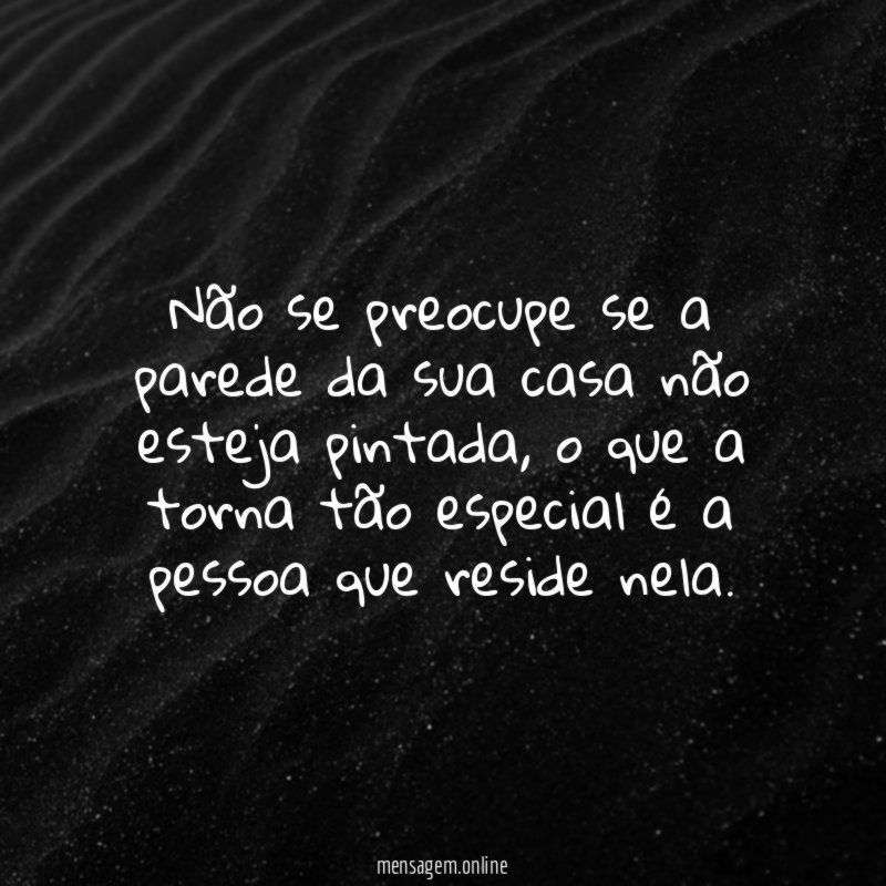 Não se preocupe se a parede da sua