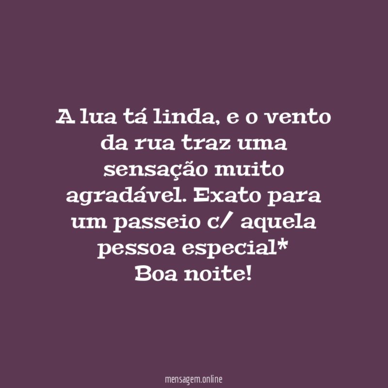 A lua tá linda