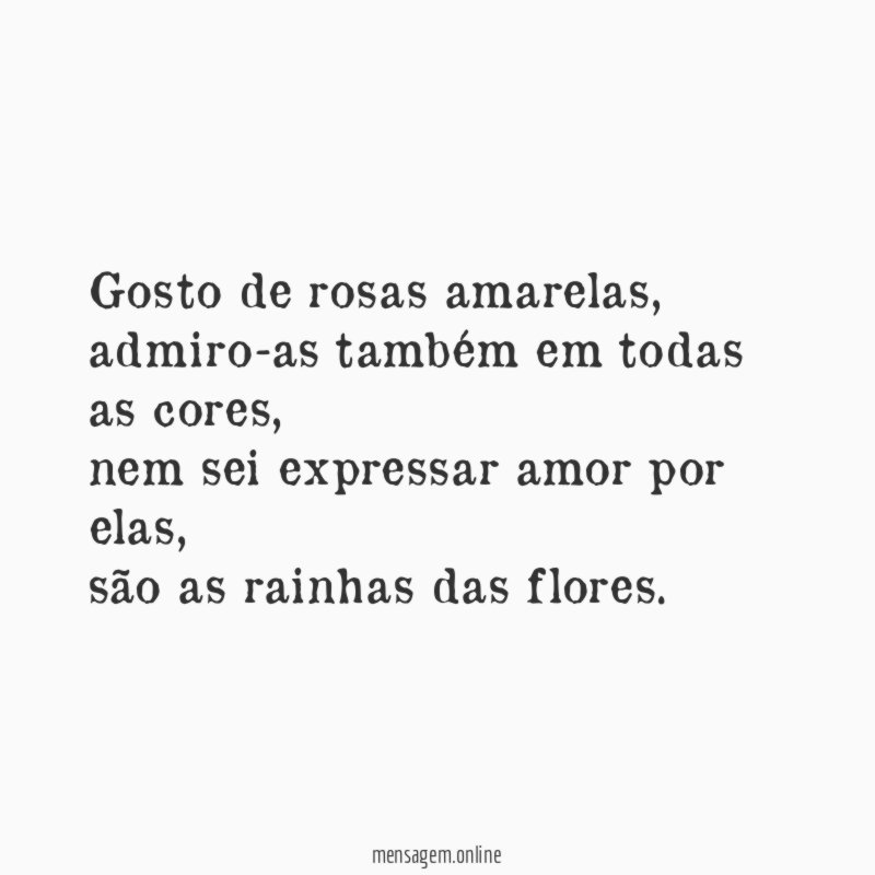 Gosto de rosas amarelas