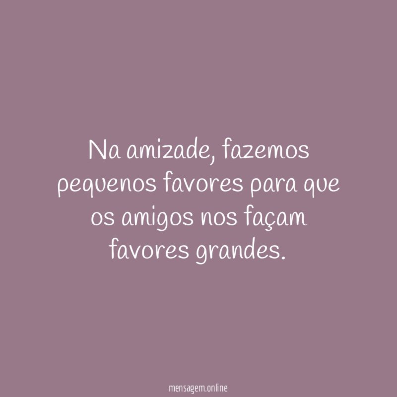 Na amizade