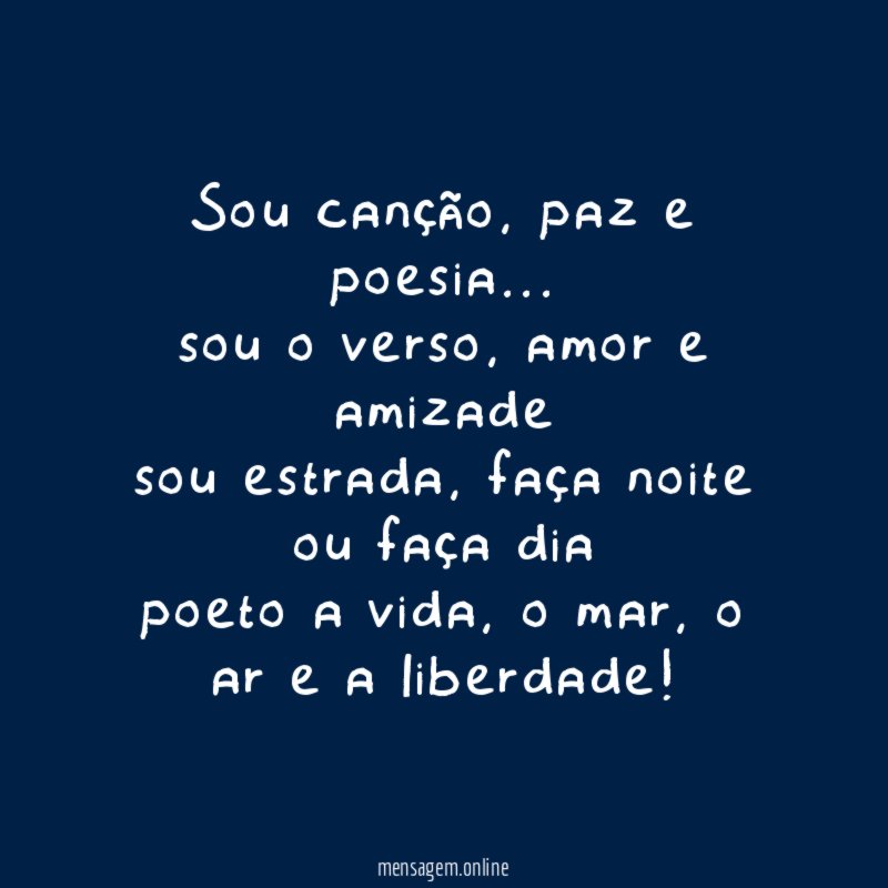 Sou canção
