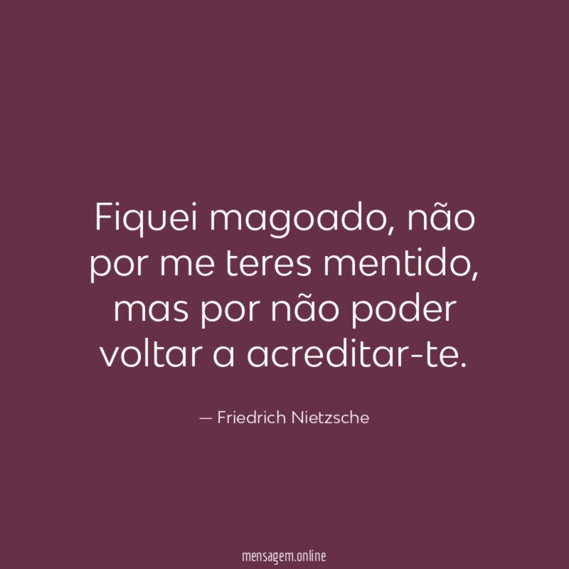 Fiquei magoado