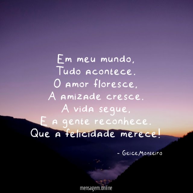 Em meu mundo