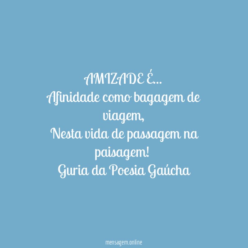 AMIZADE É…