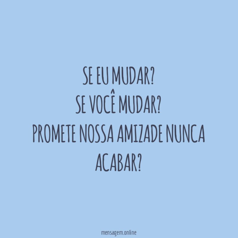 Se eu mudar