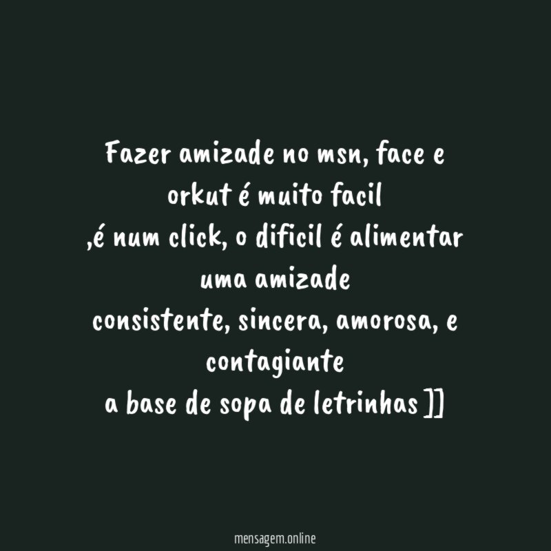 Fazer amizade no msn
