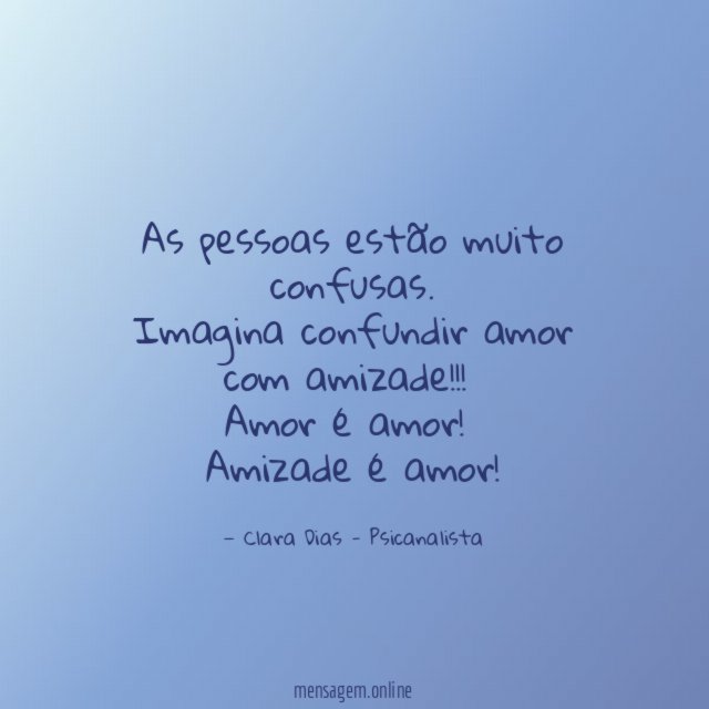 As pessoas estão muito confusas